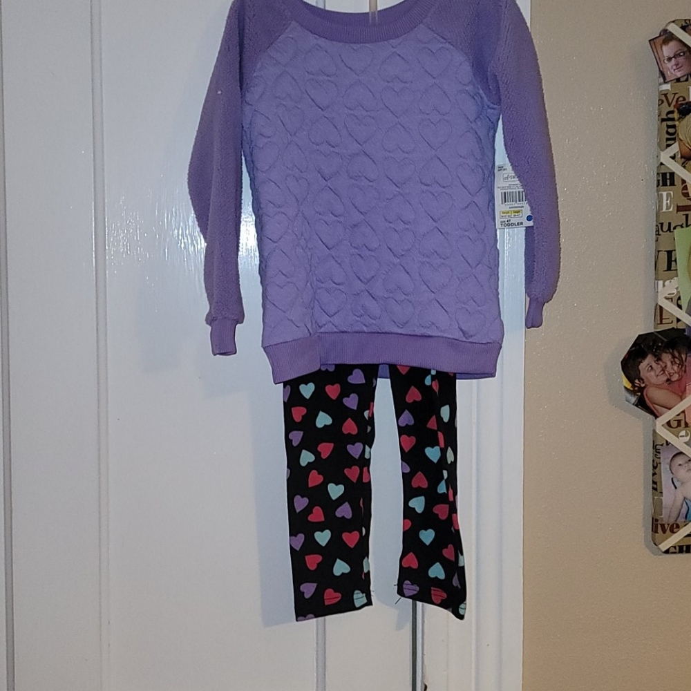 NWT purple hear matching outfit